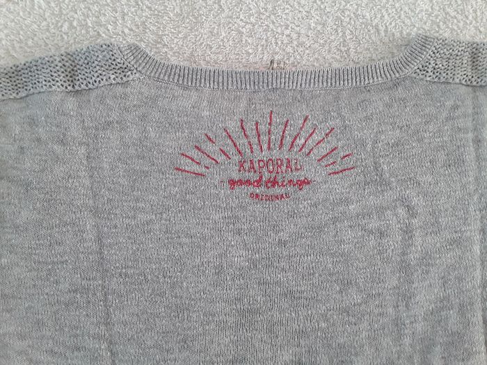 Pull gris Kaporal - photo numéro 3