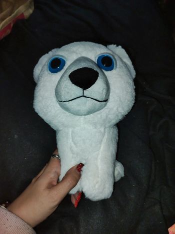 Peluche ours blanc