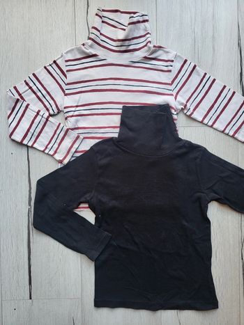 Lot de 2 cols roulés petit bateau garçon 6ans