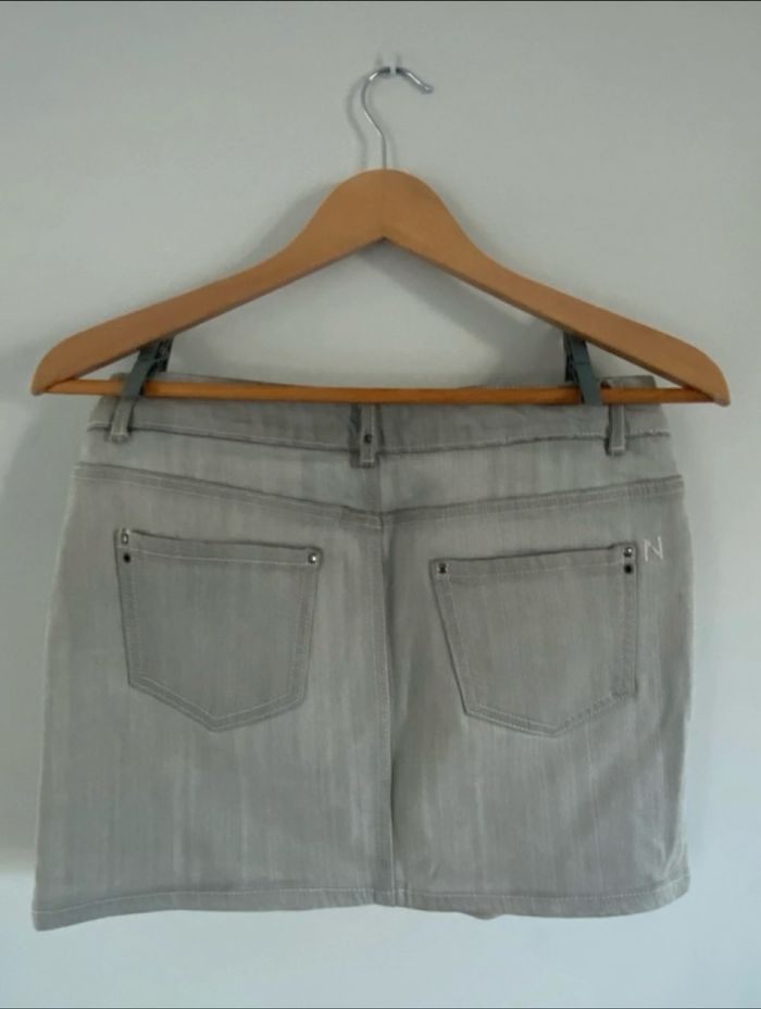 Jupe jeans grise - photo numéro 2