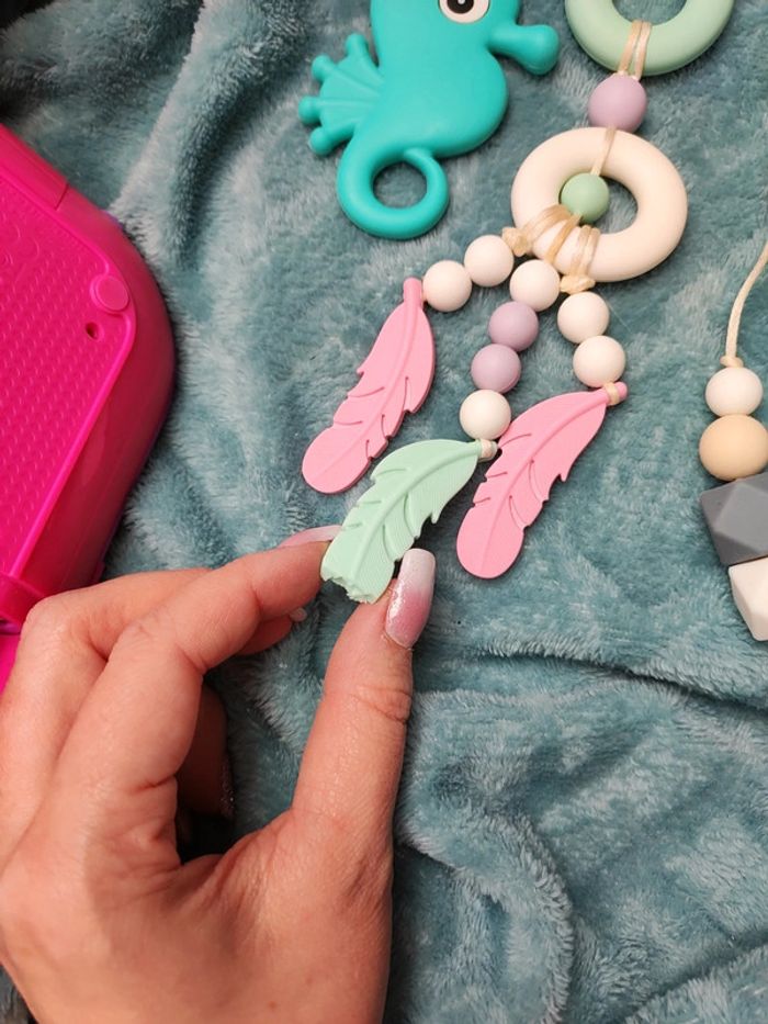 Lot de collier allaitement et mâchouilleur - photo numéro 5