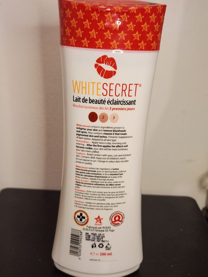 Crème corps White secret éclaircissant - photo numéro 2