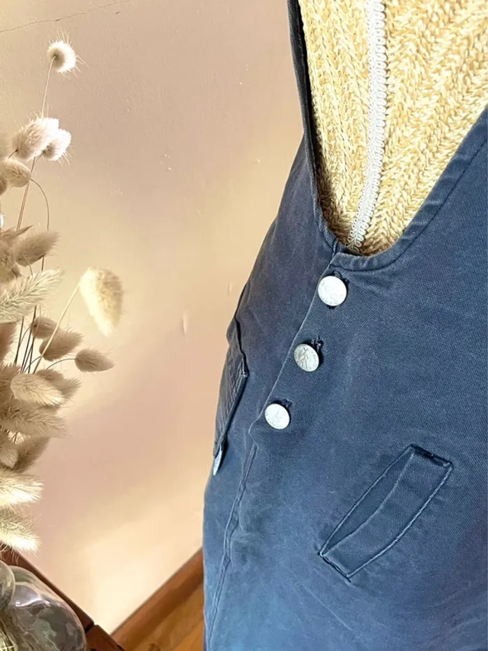 Salopette jupe en Denim jean- Taille 40 - jennyfer vintage - photo numéro 9
