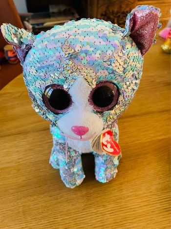 Ty à sequins neuf Whimsy environ 22/25 cm