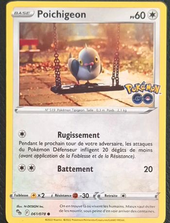 Poichigeon Pokémon Go