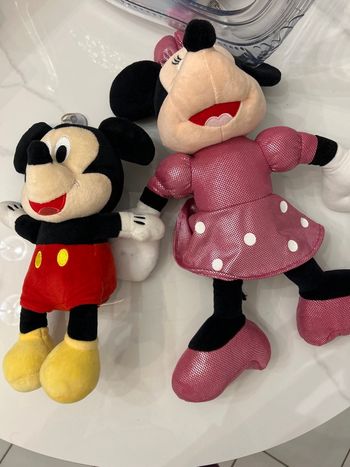 Peluche Mickey et Minnie