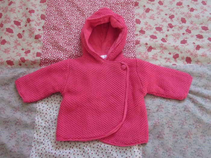 Veste chaude rose 3 mois