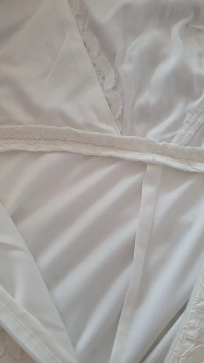 Robe esprit blanche crème en dentelle - photo numéro 6