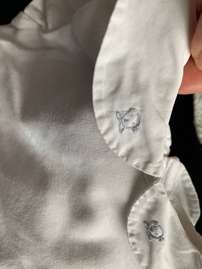 Ensemble lot blanc gilet & body Jacadi 1 mois - photo numéro 5