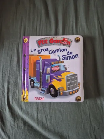 Livre ptit garçon le gros camion de Simon