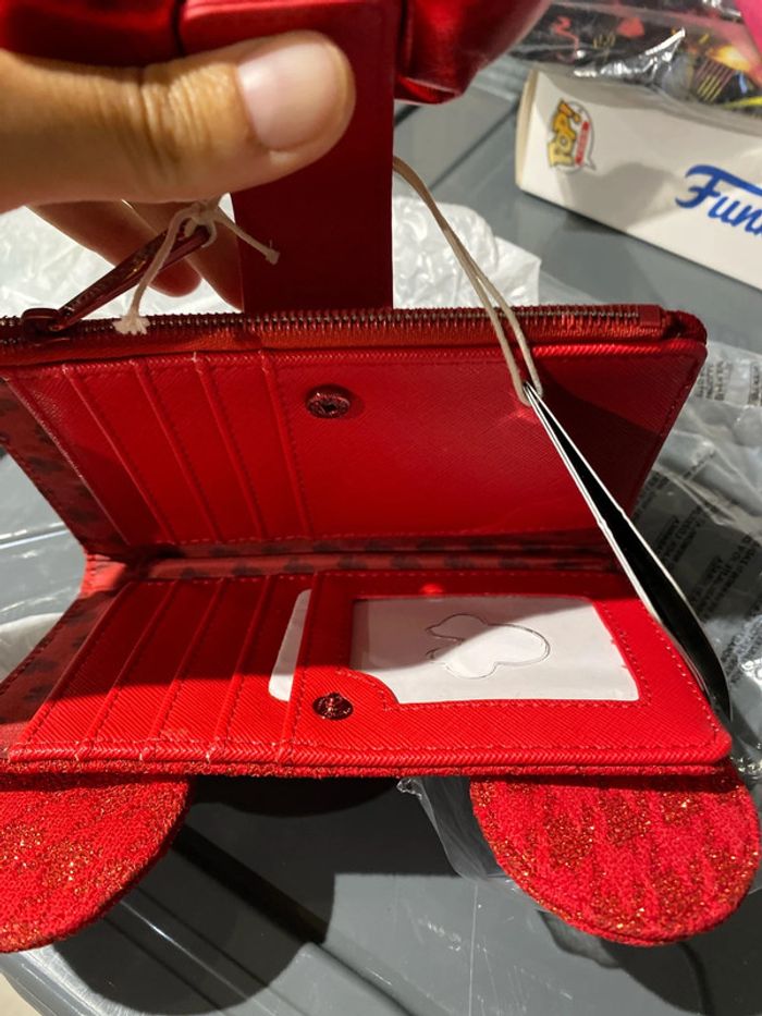 Portemonnaie disney rouge minnie - photo numéro 2