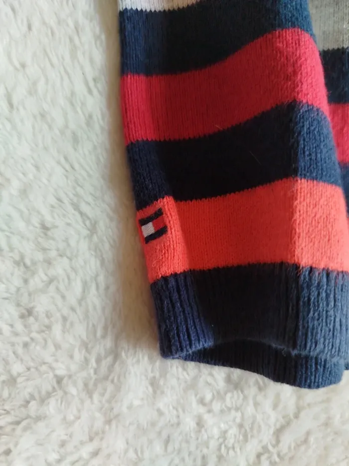 Pull vintage rayé Tommy Hilfiger taille M - photo numéro 4