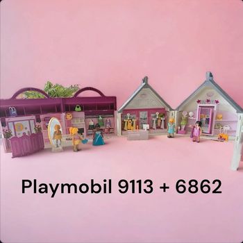 Lot de 2 playmobil boutique transportable