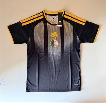 🔥 MAILLLOT ALGÉRIE NOIR & JAUNE – STOCK LIMITÉ 🔥 