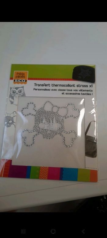 Transfert strass tête de mord noeud neuf