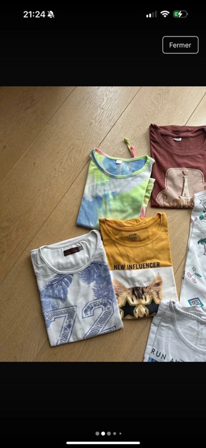 Lot de t-shirt fille courte manche - photo numéro 2