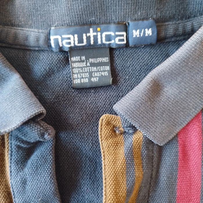Polo manches longues rayé | Nautica | M - photo numéro 3
