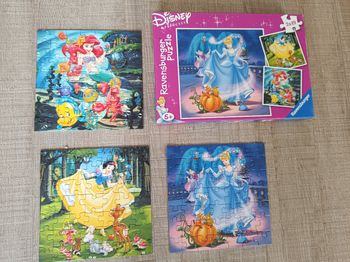 Lot 3 puzzles princesses disney 49 pièces
