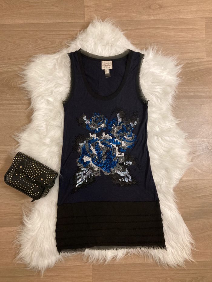 Robe courte noire MANGO - look city chic – Taille S/36 - photo numéro 3