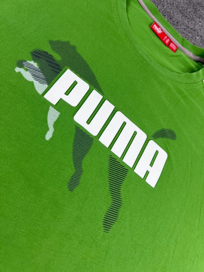 T-shirt vert clair Puma logo – Taille XXL - photo numéro 6