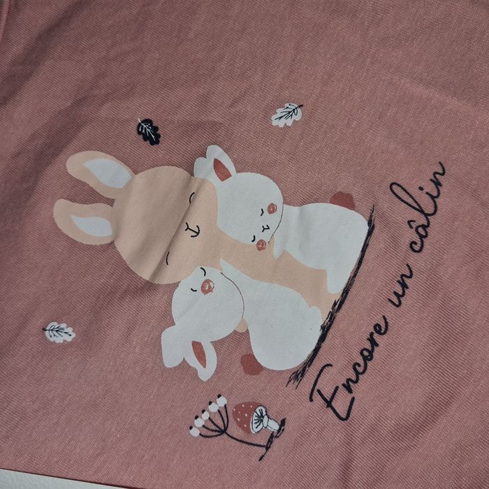 T-shirt manches longues 6 mois rose - photo numéro 2