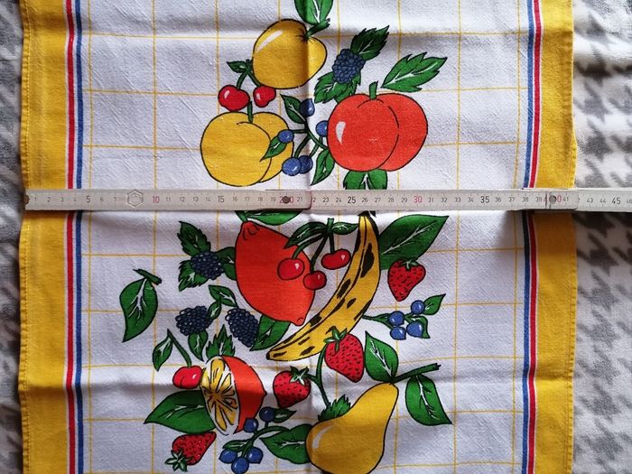 Torchon vintage fruits - photo numéro 4