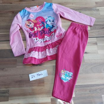 Ensemble chaud 24 mois pat patrouille fille