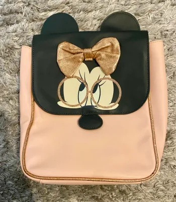 Sac à Dos Minnie Mouse – Disney Orchestra – Rose & Noir – Nœud Pailleté