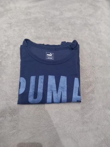 Pull/Sweat vintage Puma Bleu marine