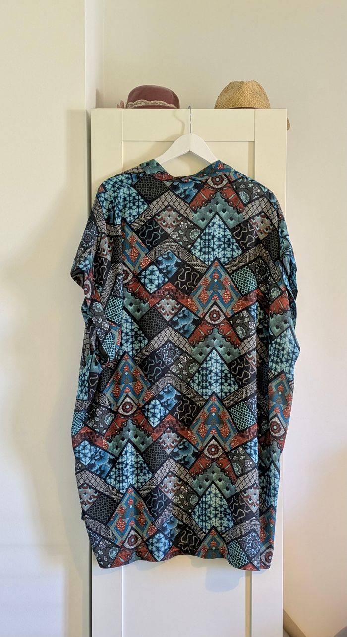 Kimono bohème aux tons turquoise - photo numéro 7