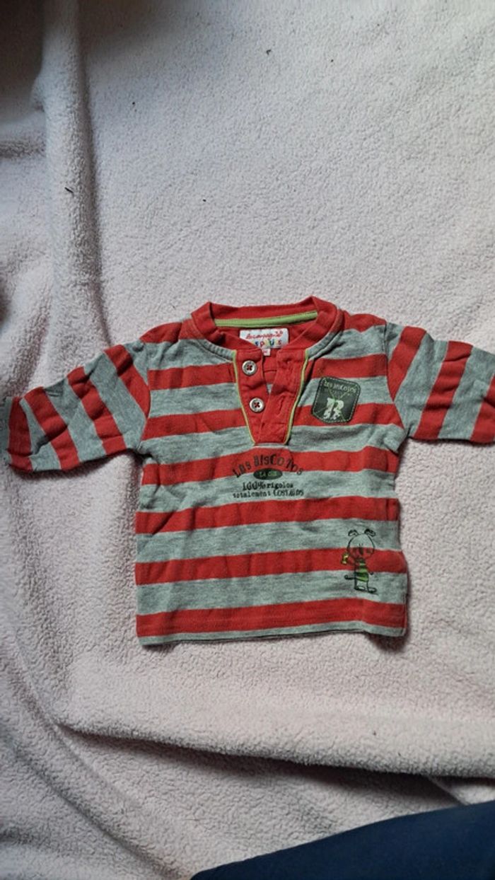 T-shirt manches longues compagnie des petits 3 mois