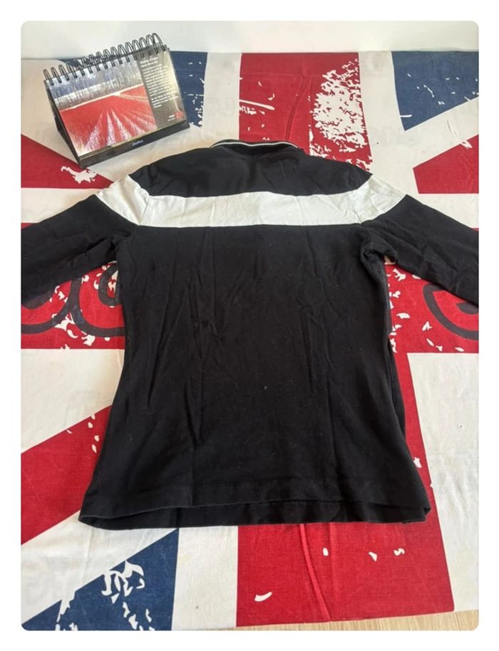Polo col poitrine moncler femme noir et blanc xs/s - photo numéro 7