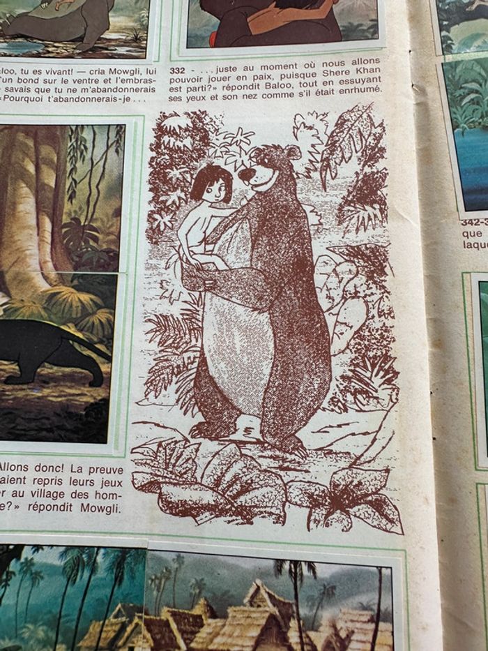 Grand album Panini images ancien Disney Le Livre de la Jungle Mowgli complet stickers autocollants - photo numéro 9