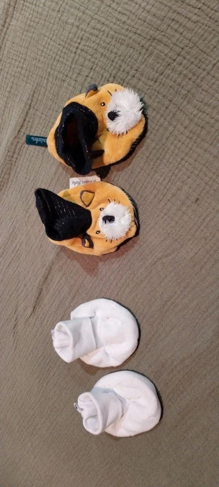 Chaussons bébé moulin roty lot de 2