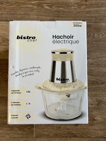 Hachoir électrique Bistro Chef 350W