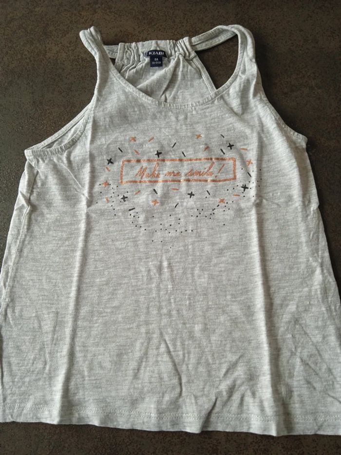 Débardeur t-shirt sans manche Kiabi 8 ans