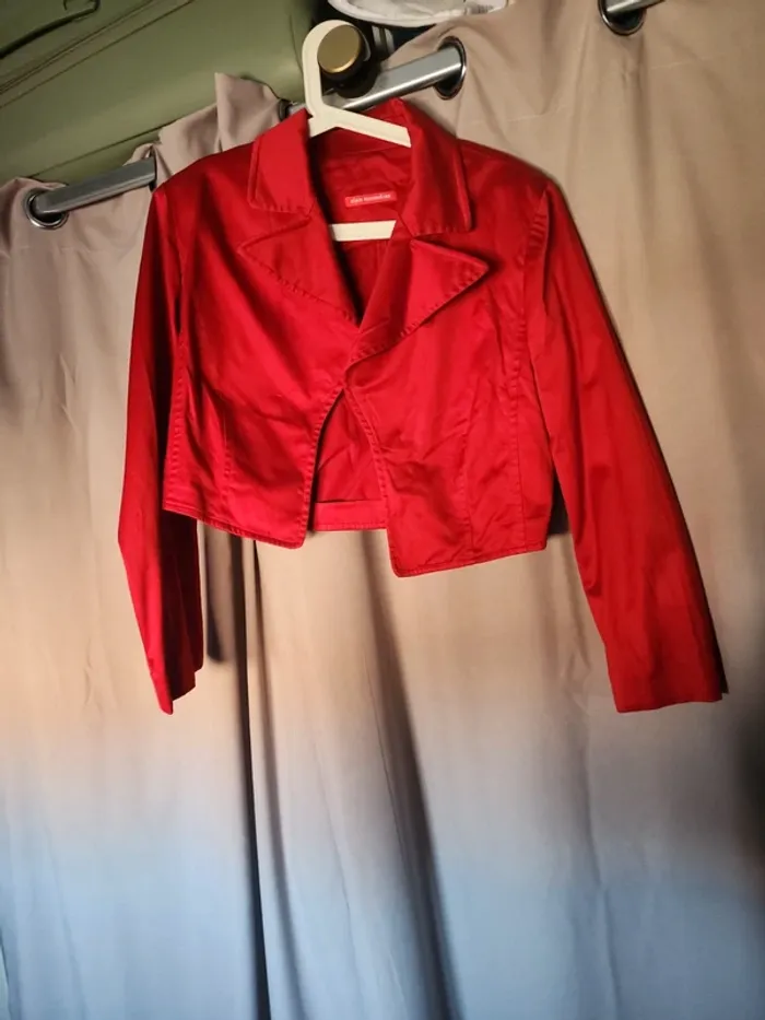 Veste bolero rouge - photo numéro 4