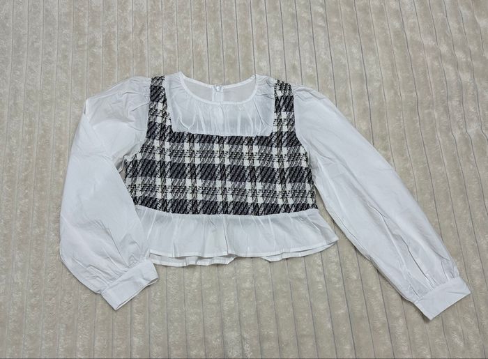 Blouse à carreaux