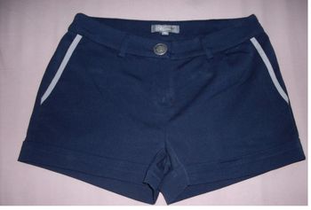 Short bleu marine / gris clair 36 en parfait état