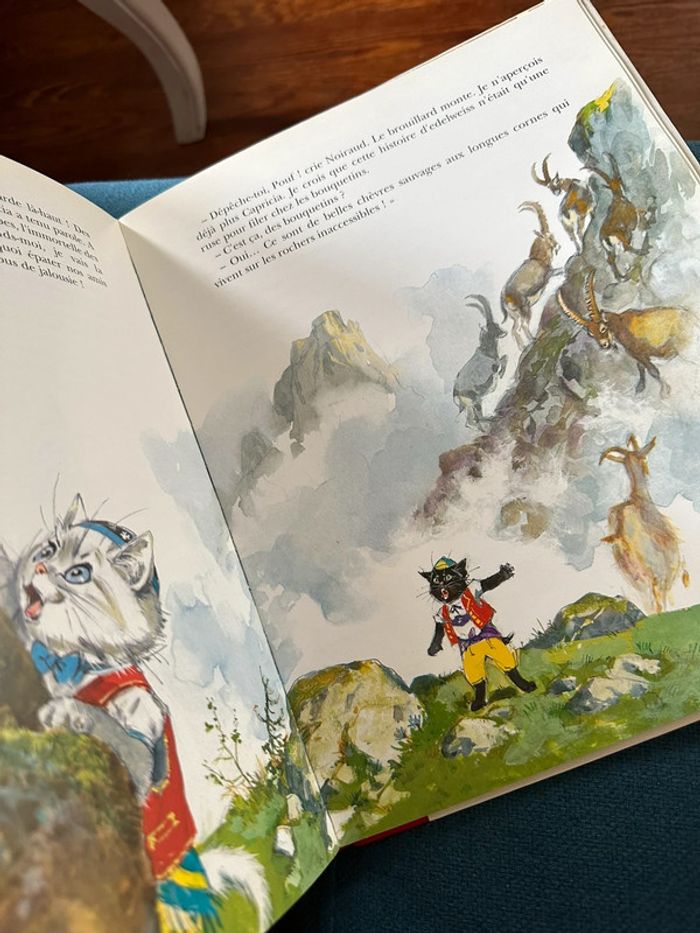 Livre album bd Pierre Probst collector relié rouge Caroline dans les Alpages montagne - photo numéro 5