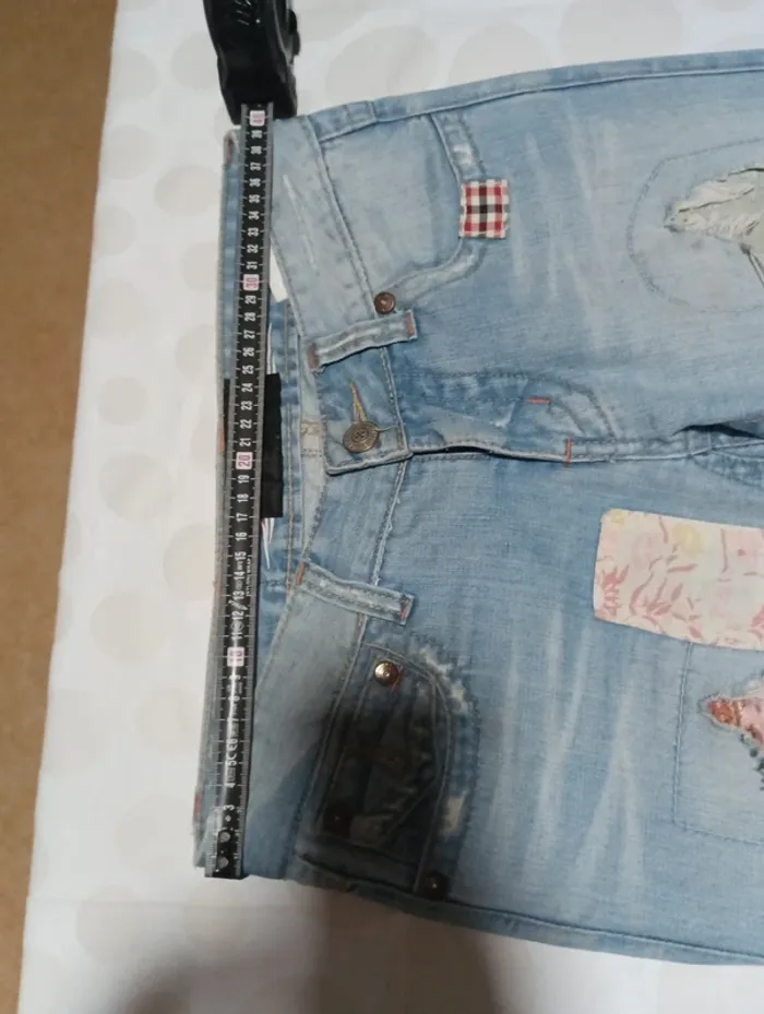Pantalon jeans femme Vintage Avenue taille 38/40 coupe évasée pattes d' éléphants rétro vintage - photo numéro 11