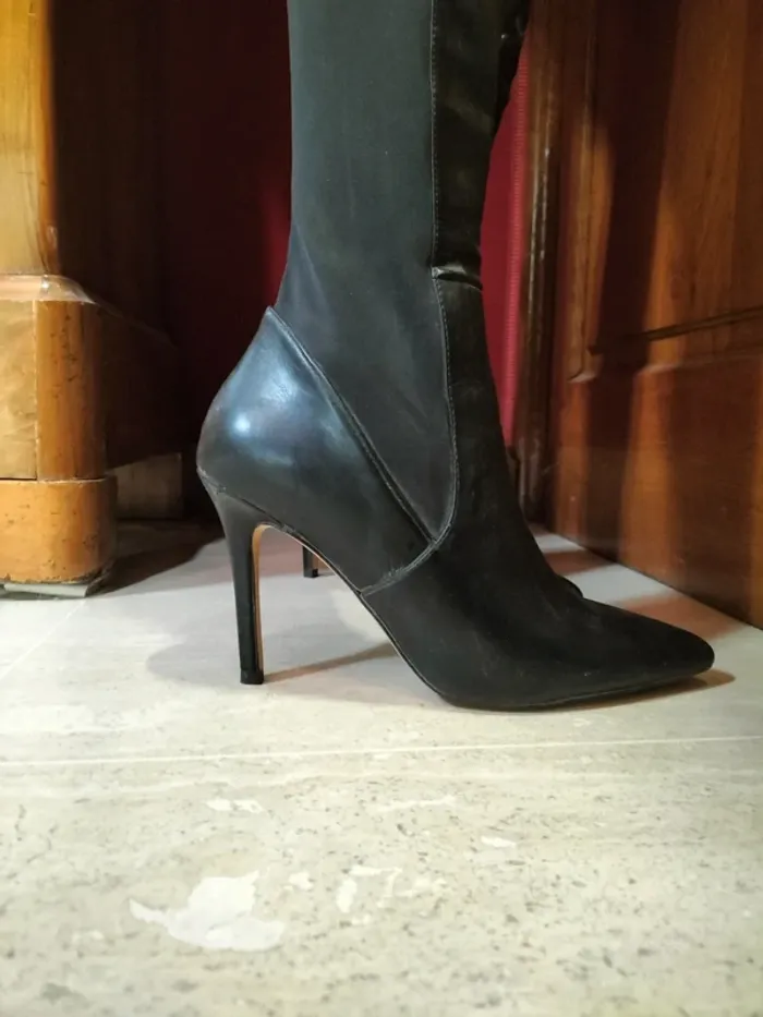 Cuissardes bimatières "Aldo" noires - photo numéro 3