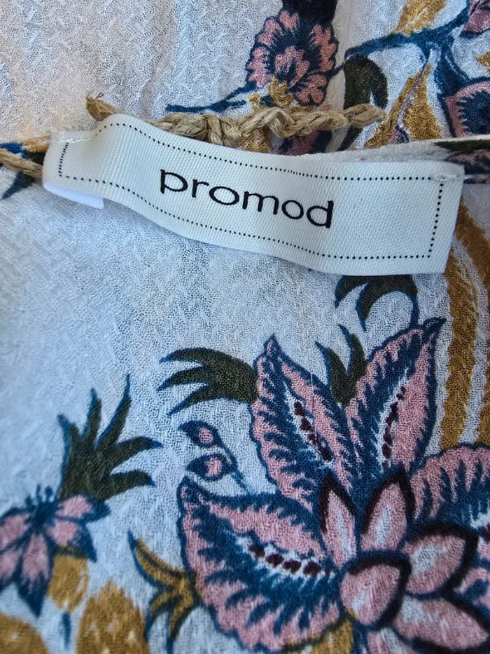Blouse fleurie 🍒Promod🍒très bon état taille 34/36 - photo numéro 6