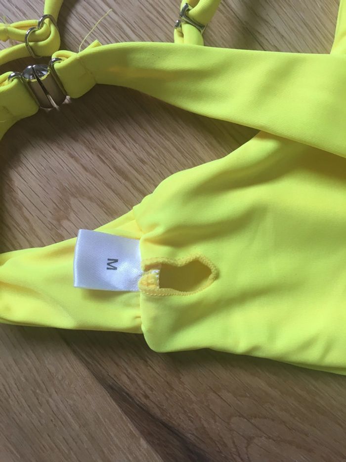 Maillot de bain deux pièces jaune vert jungle - photo numéro 4