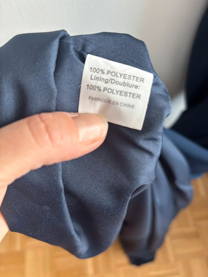 Robe bleu fluide avec traîne T38 - photo numéro 8