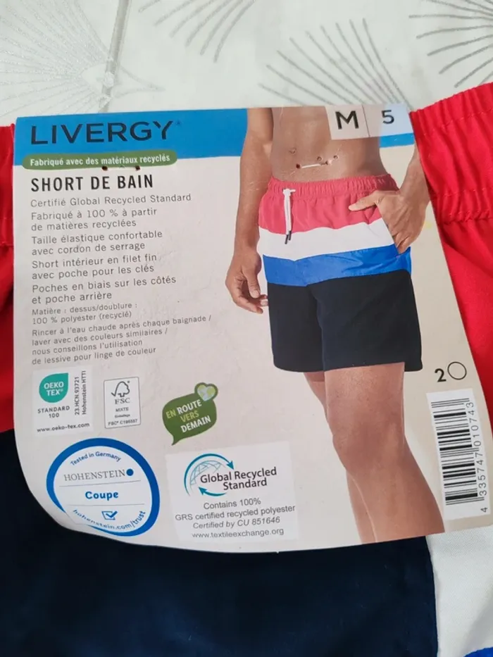 Lot 2 shorts de bain neufs taille M - photo numéro 7