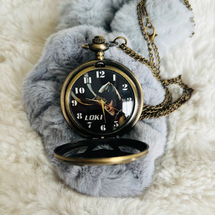 Montre à gousset Marvel loky pendentif vintage cadeau homme
