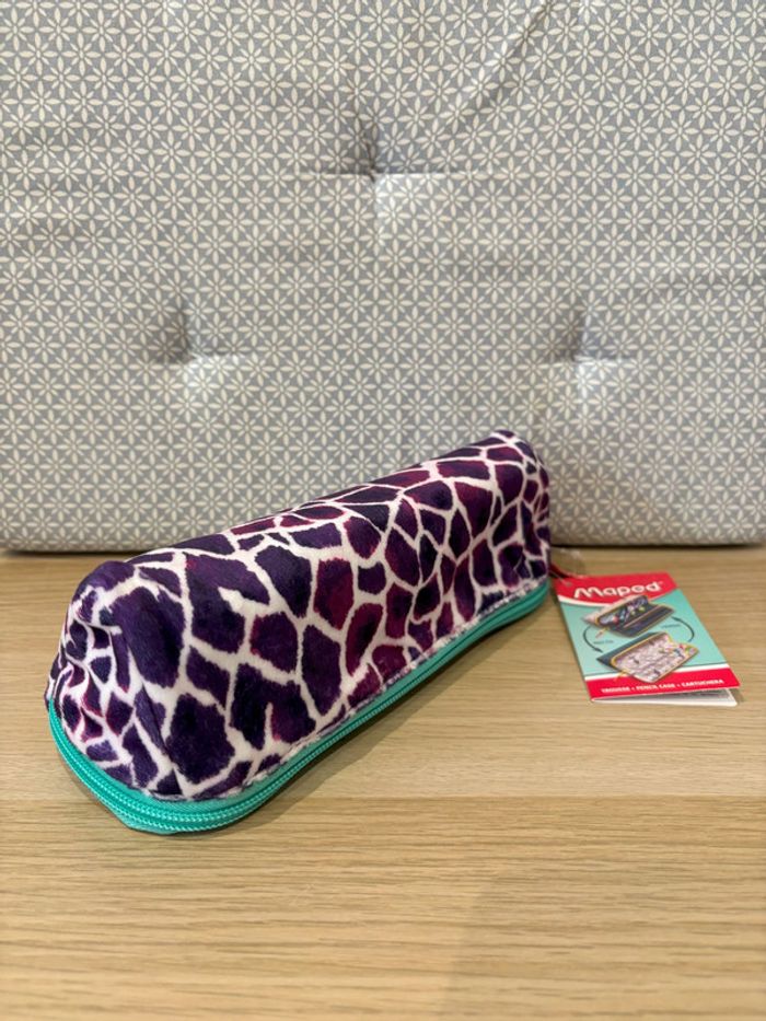 Trousse Réversible "Léopard Rose"