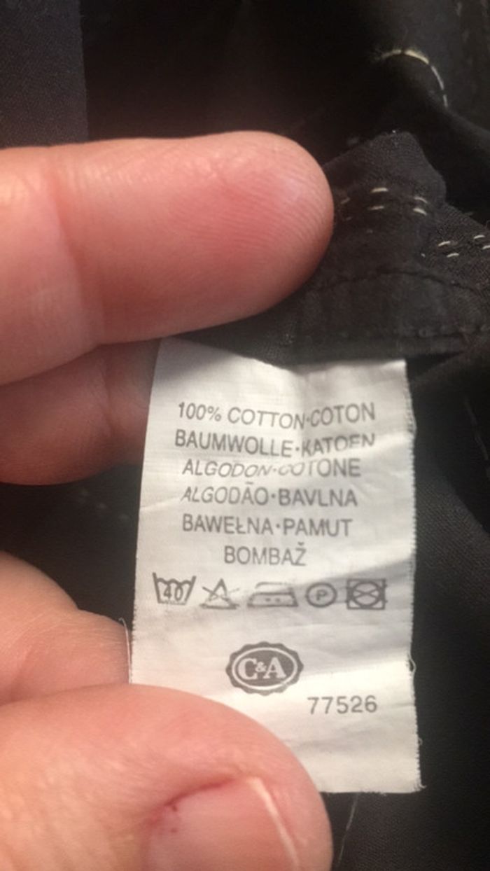 Chemise manches longues unis fine rayures - photo numéro 7