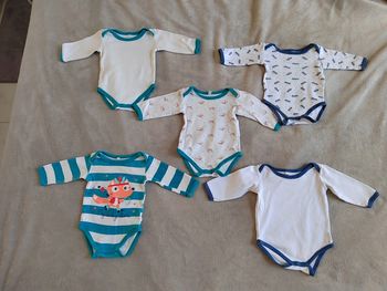 Lot 5 body manches longues 3 mois